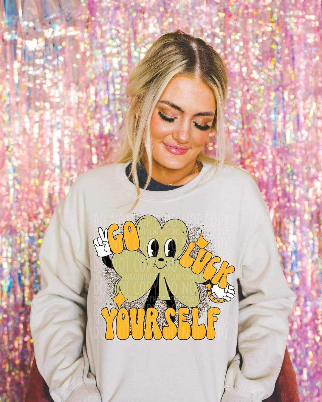 Go luck yourself clover (LYTTLE) 21112 DTF transfer