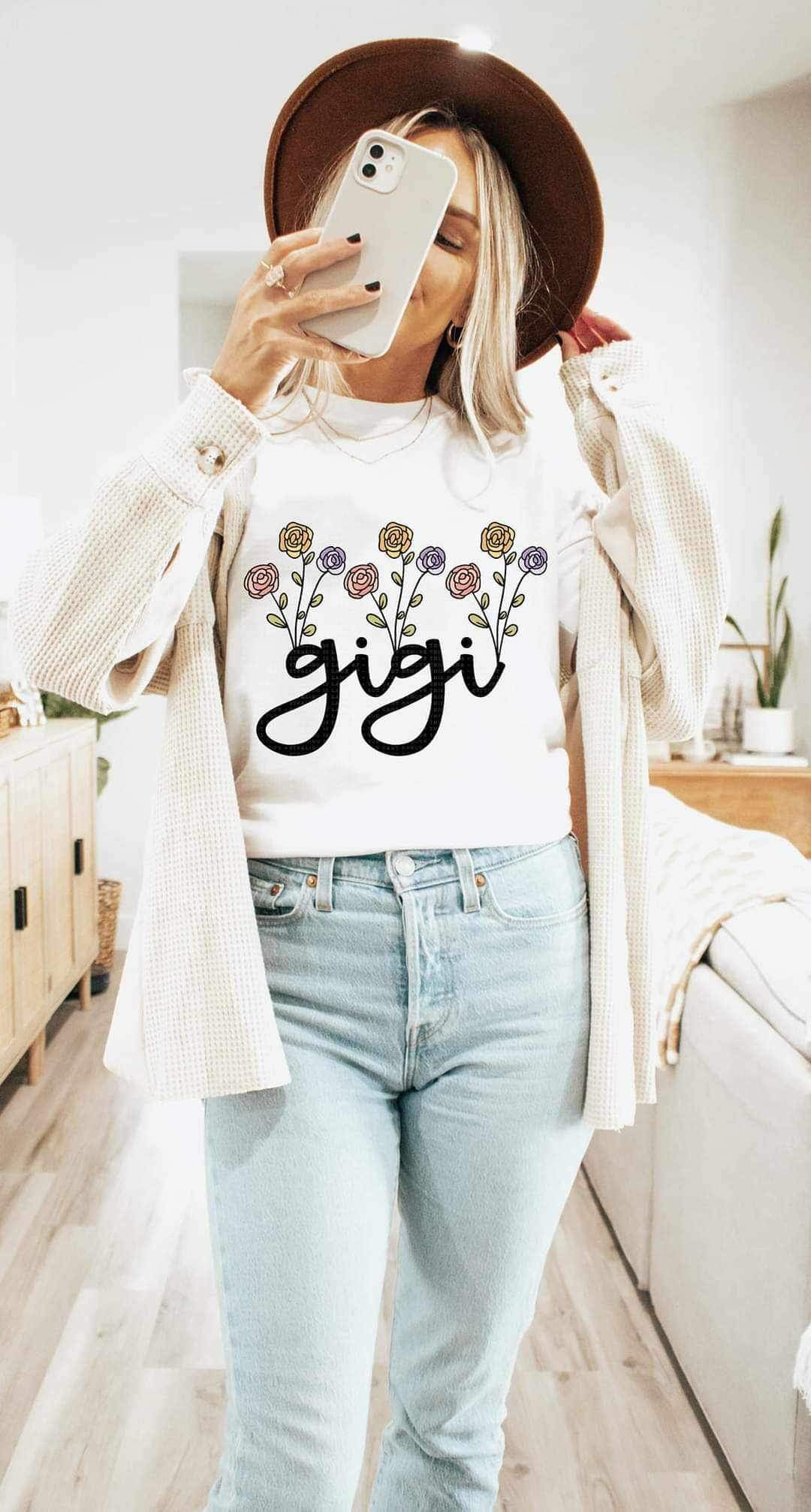 Gigi flowers (LYTTLE) 21135 DTF transfer