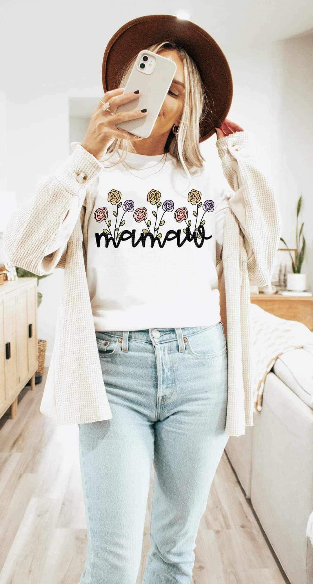 Mamaw flowers (LYTTLE) 21134 DTF transfer