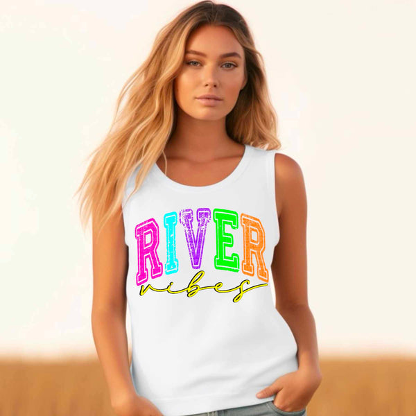 River vibes neon colors 31681 DTF transfer