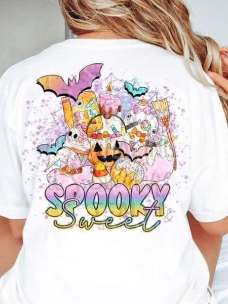 Spooky sweet (pastel with Halloween items and sweets) 9898 DTF TRANSFER