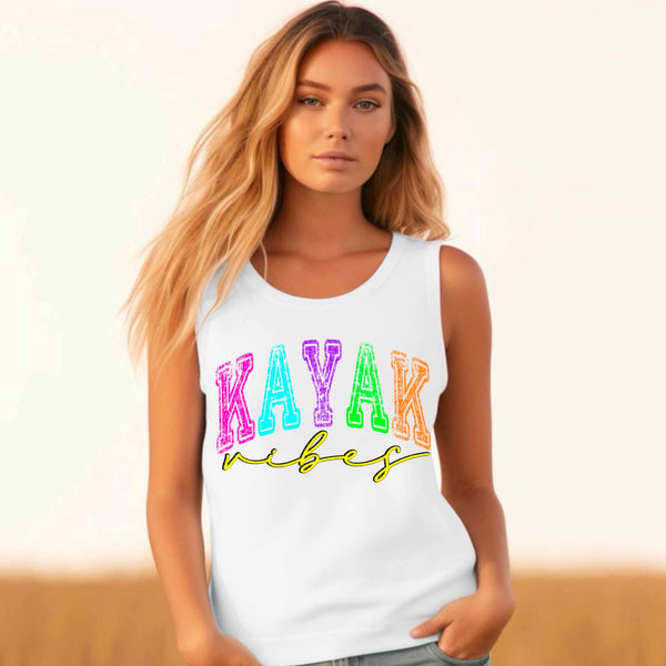Kayak vibes neon colors 31682 DTF transfer