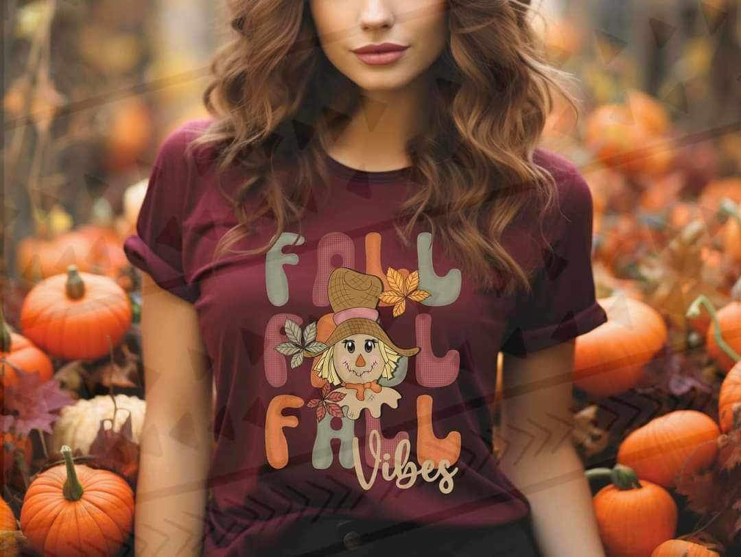 Fall vibes stacked with scarecrow 9936 DTF TRANSFER
