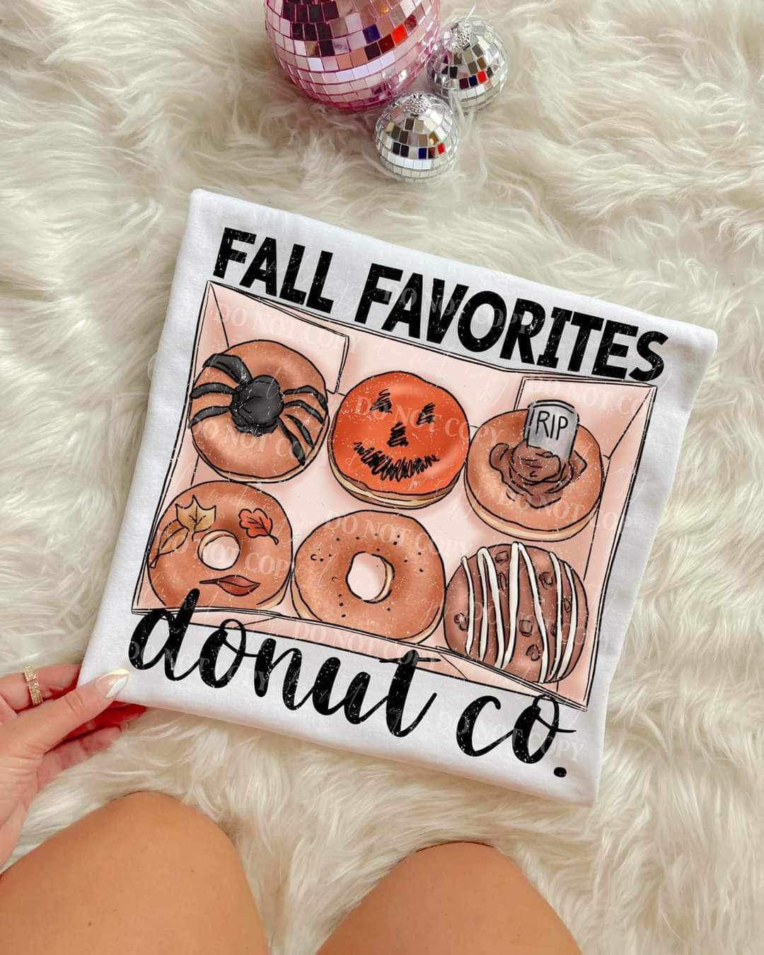 Fall favorites donut co 9991 DTF TRANSFER