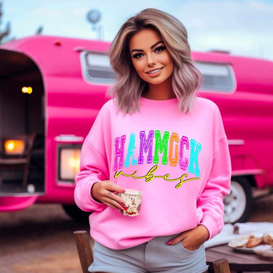 Hammock vibes neon colors 31675 DTF transfer