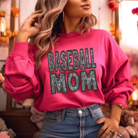 Baseball mom embroidered with rhinestones (LYTTLE) 21171 DTF transfer