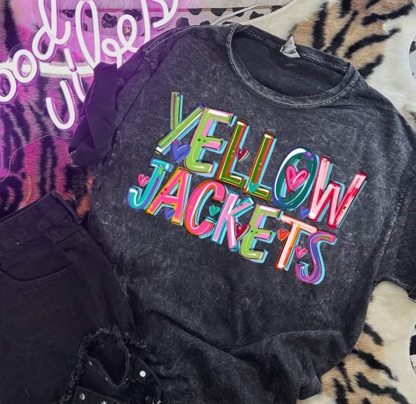 Yellow jackets cherry font (S&G) 43841 DTF transfer