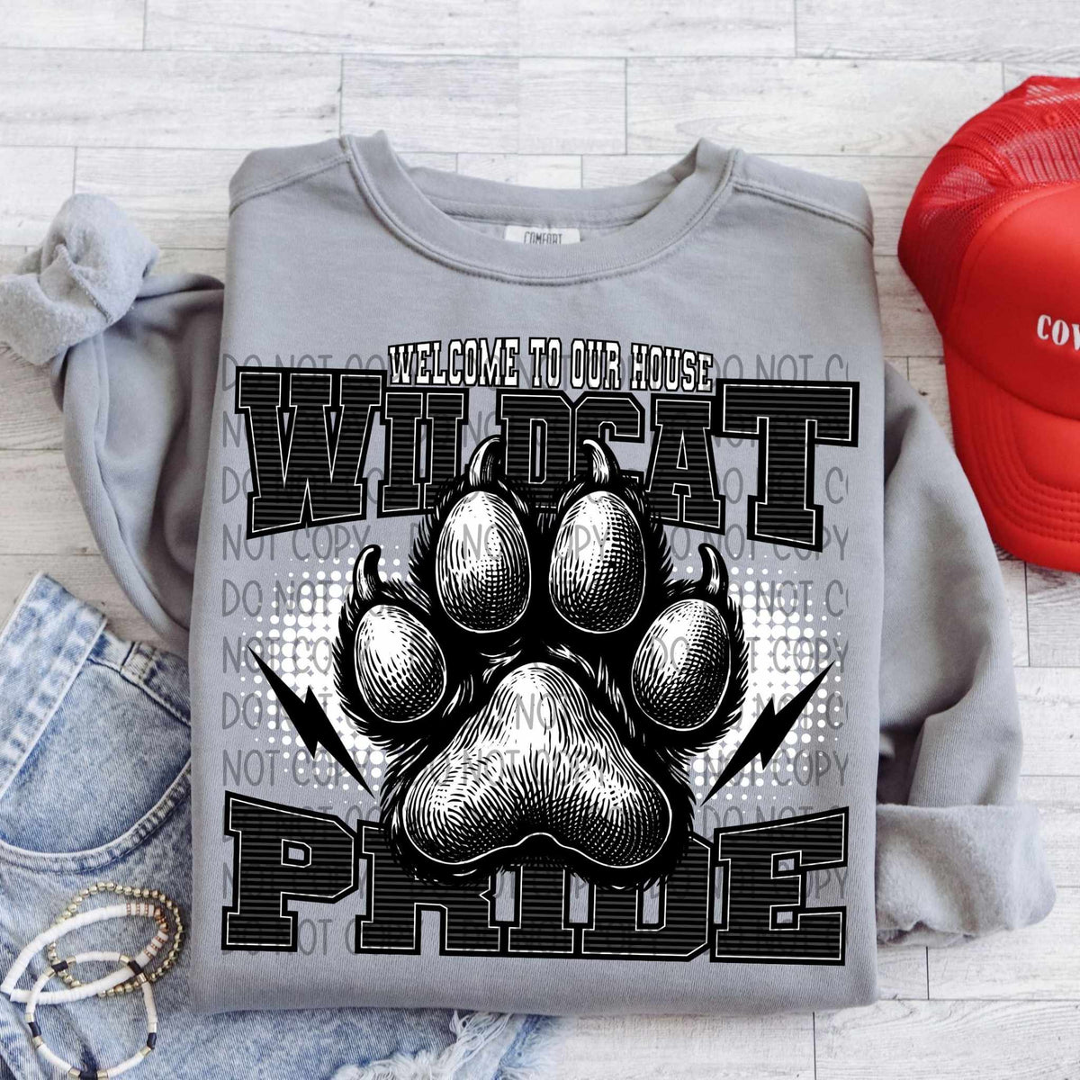 Welcome to our house wildcat pride 31725 DTF transfer