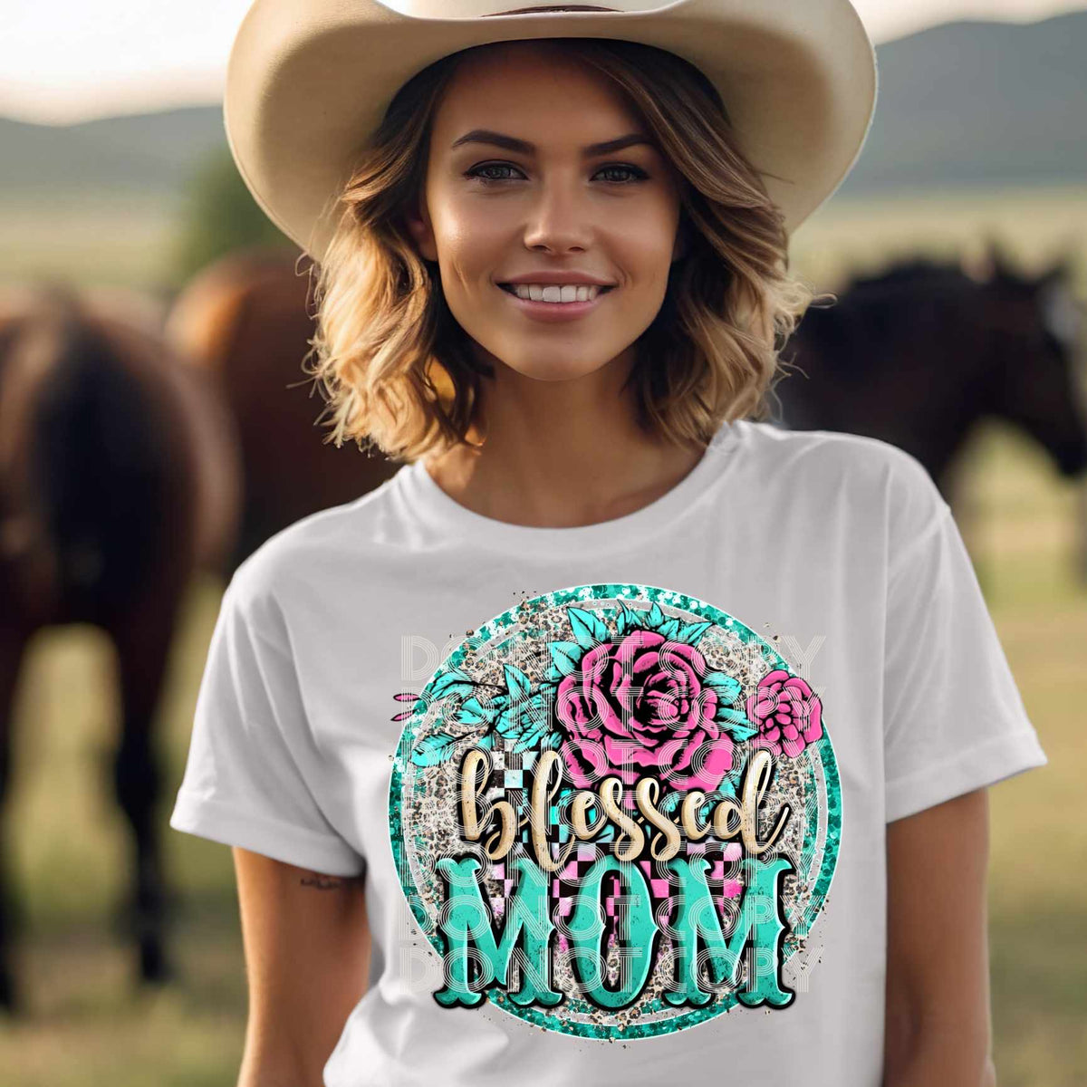 Blessed mom circle (SSD) 31731 DTF transfer