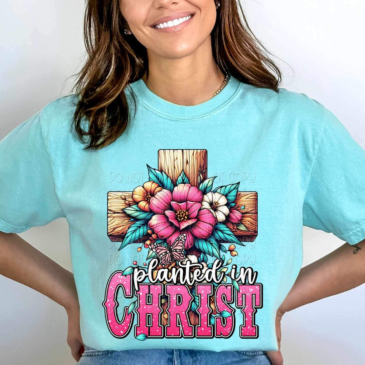 Planted in christ 21215 DTF transfer