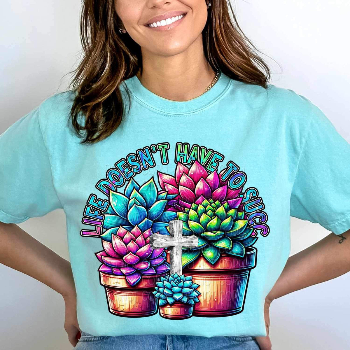 Life doesnt have to succ 21217 DTF transfer