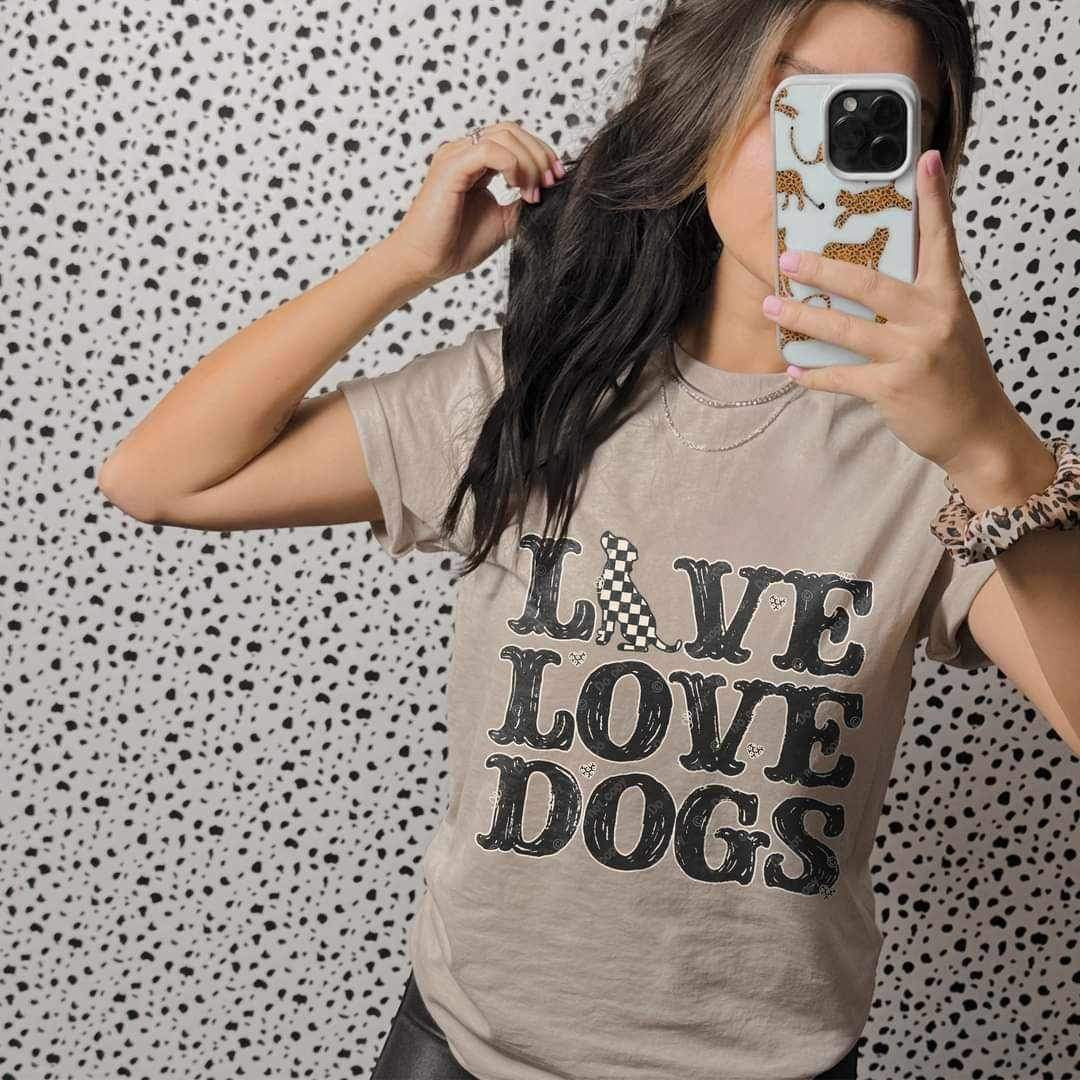 Live love dogs 21227 DTF transfer