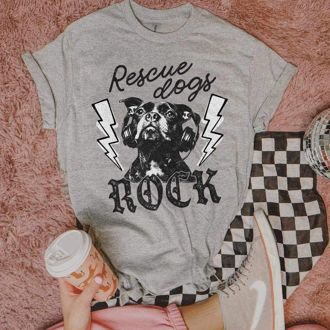 Rescue dogs rock 21226 DTF transfer