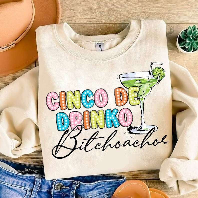 Cinco de drinko 31811 DTF transfer