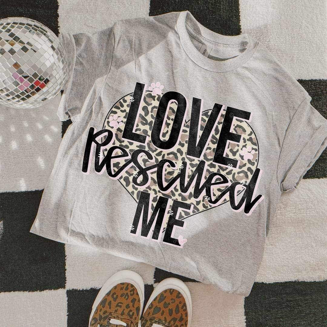 Love rescued me heart 21221 DTF transfer