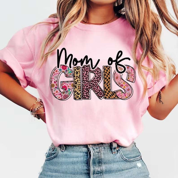 Mom of girls patterned 31752 DTF transfer