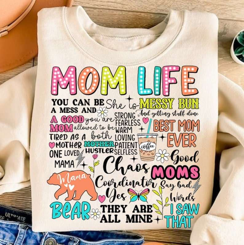 Mom life subway 31825 DTF transfer