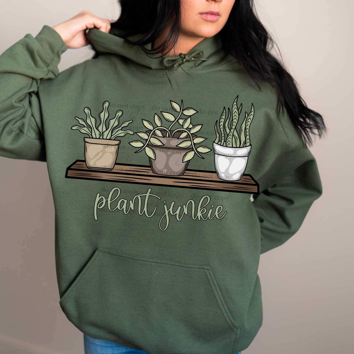 Plant junkie shelf of plants (CSC) 21268 DTF transfer