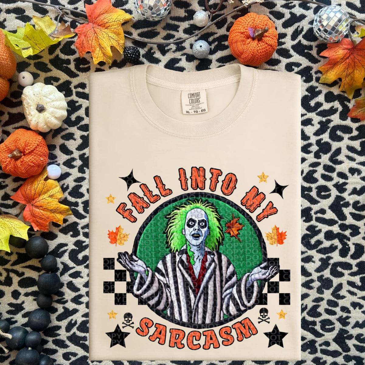 Fall Into Sarcasm exclusive DTF transfer