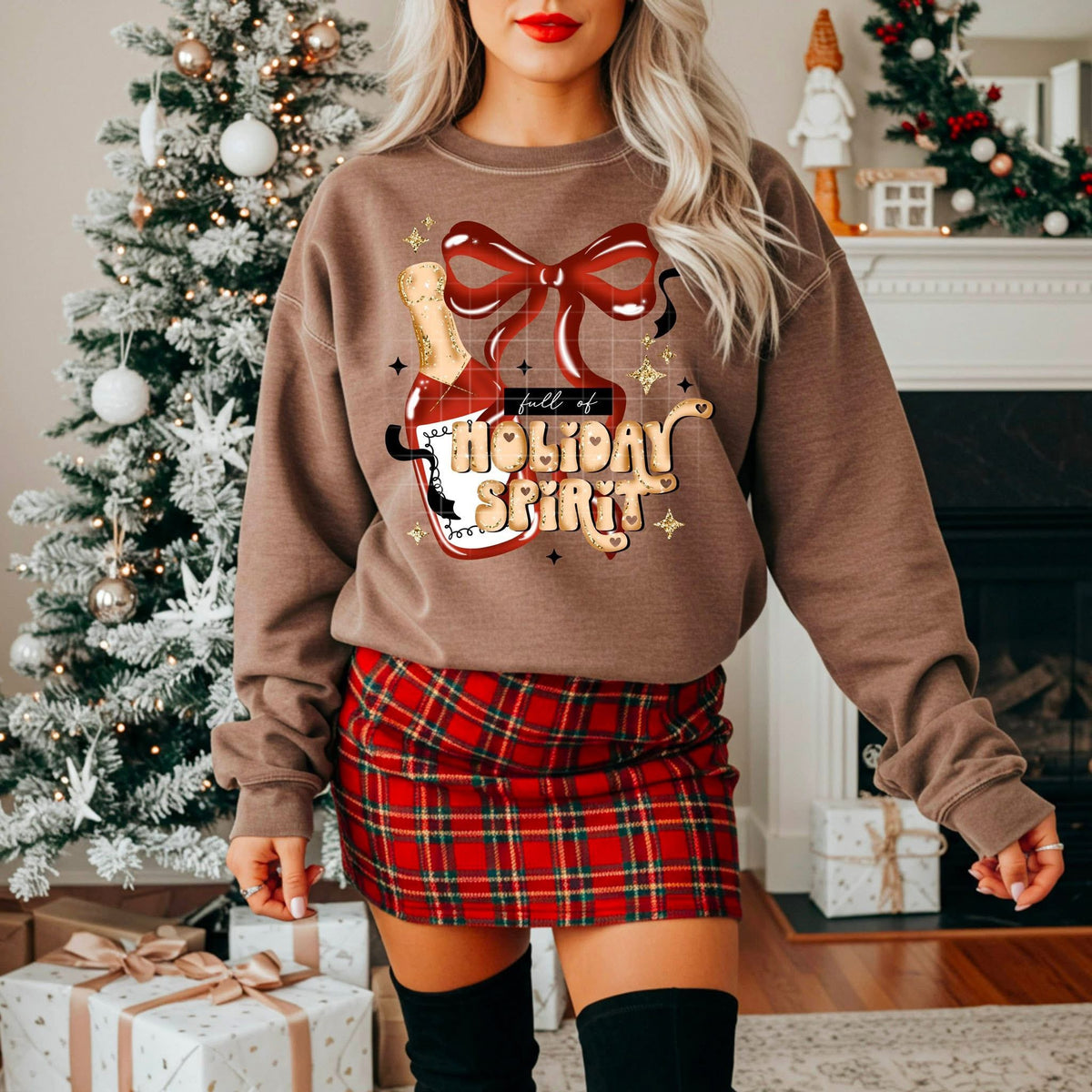 Holiday Spirit red (CSC) DTF Transfer