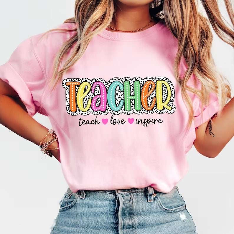 Teacher teach love inspire 31787 DTF transfer