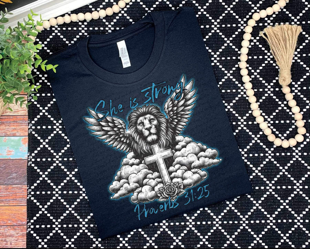 She is strong lion with wings (four designs) 21291 DTF transfers