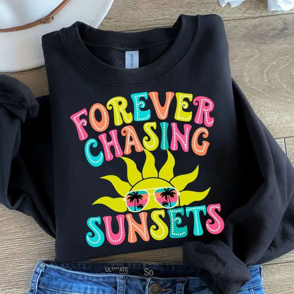 Forever chasing sunsets sun 33003 DTF transfer