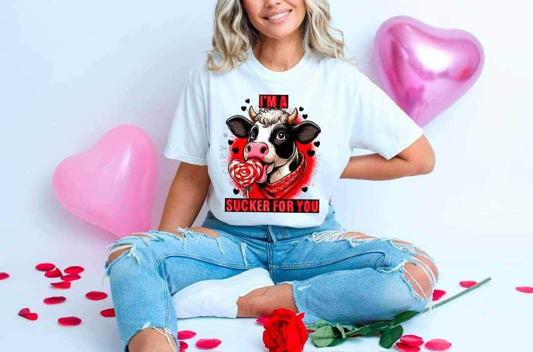 Im a sucker for you cow (four designs) 21288 DTF transfers