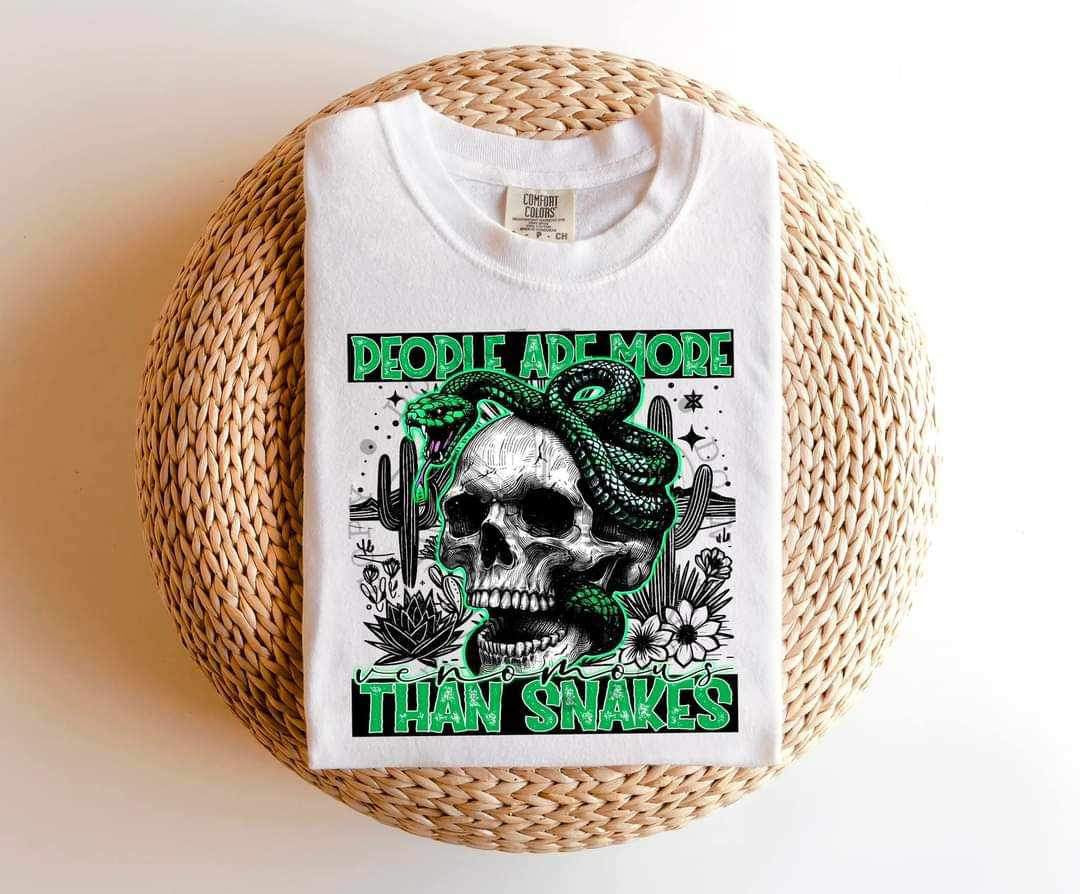 People are more venomous than snakes (four designs) 21285 DTF transfer
