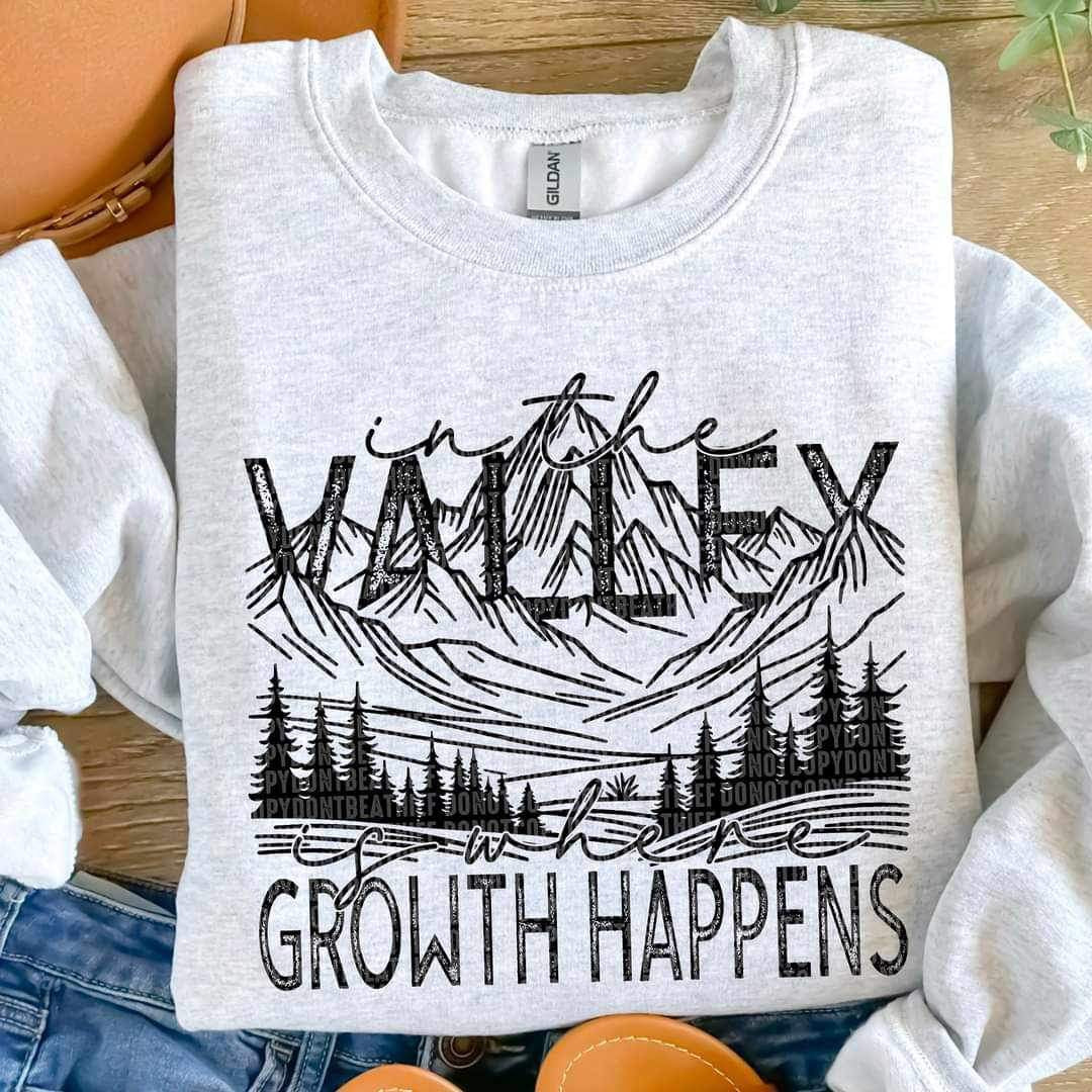 In the valley is where growth happens 21322 DTF transfers