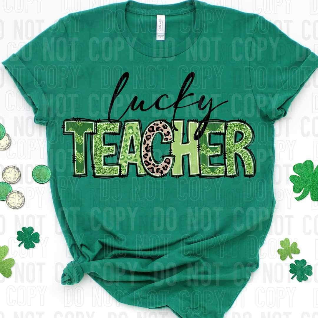 Lucky teacher (leopard C) (SBB) 21331 DTF transfers