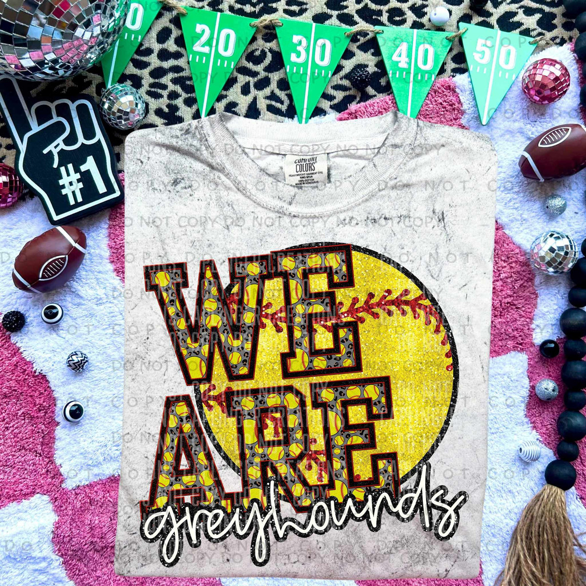 We are greyhounds softball (Caplinger) 79851 DTF transfer