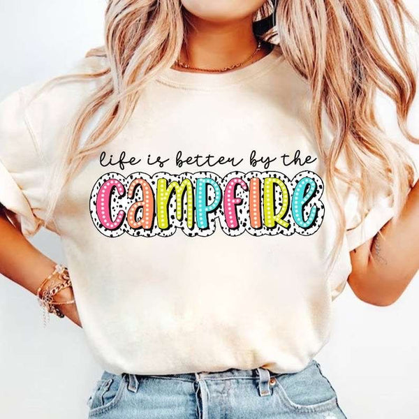 Life is better by the campfire 31804 DTF transfer