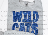 Wildcats ONLY (faux sequin) DTF TRANSFER 13000