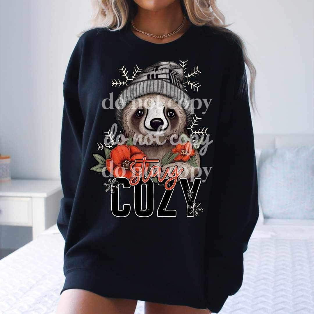 Stay cozy sloth 11321 DTF TRANSFER