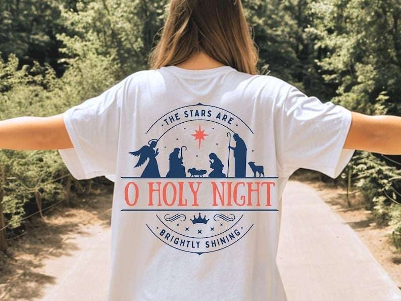 Oh holy night circle COLOR (KARTA) 62873 DTF transfer
