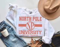 North Pole university honors program orange font (lyttle) 11530 DTF TRANSFER