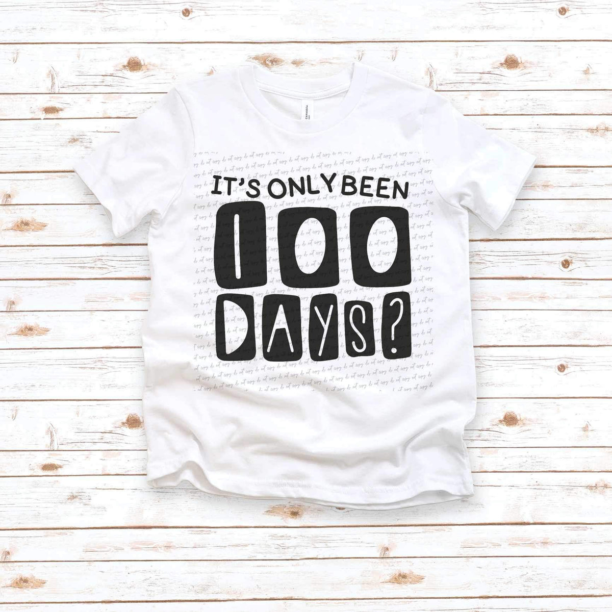 Its only been 100 days BLACK (SAL) 21408 DTF transfer