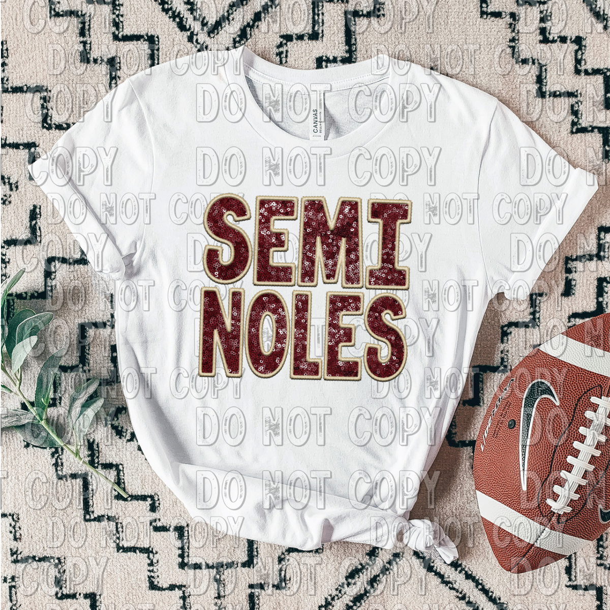 NOLES Faux SEQUIN DTF TRANSFER 13007