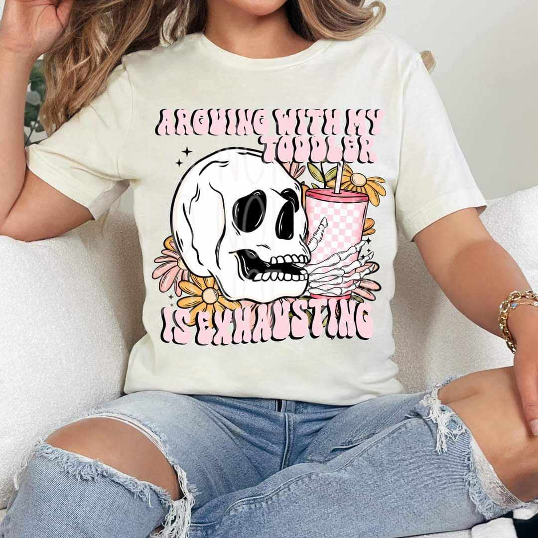 Arguing with my toddler is exhausting (VIRGO) 31837 DTF transfer