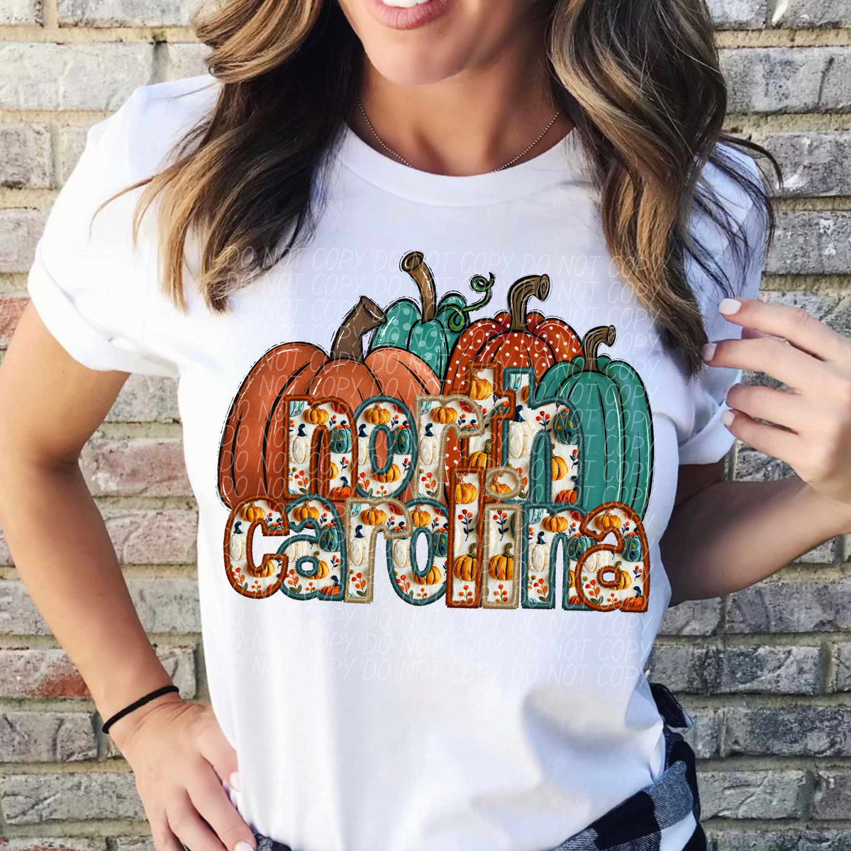 North Carolina fall filled with pumpkins (CITY) 44406 DTF transfer
