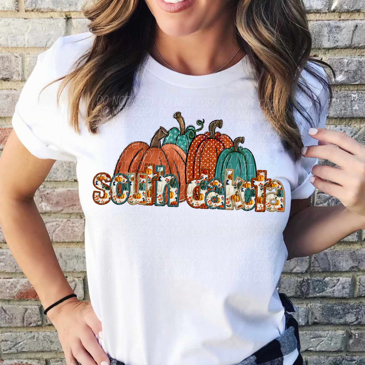 South Dakota fall filled with pumpkins (CITY) 44403 DTF transfer