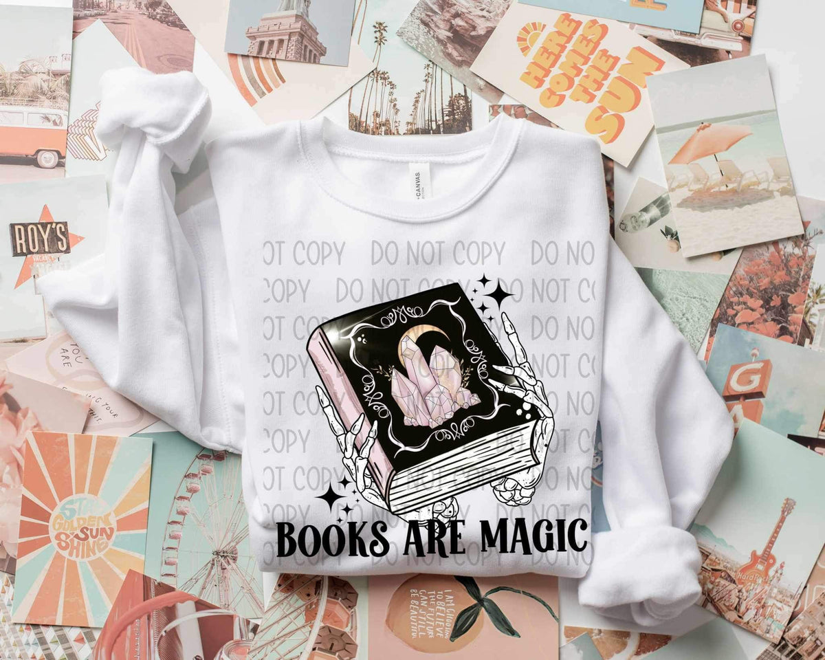 Books are magic (SWD) 21475 DTF transfer