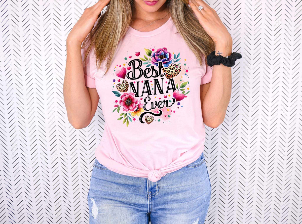Best nana ever florals 31891 DTF transfer