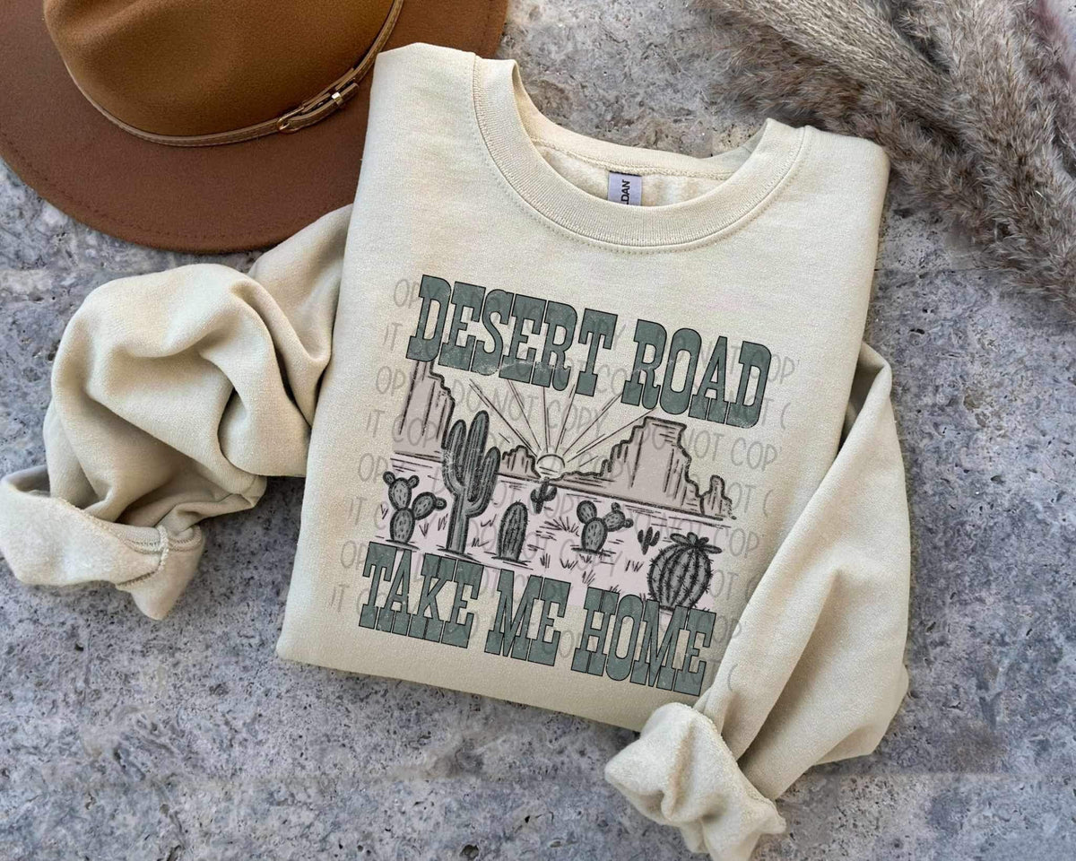 Desert road take me home (SWD) 21467 DTF transfer