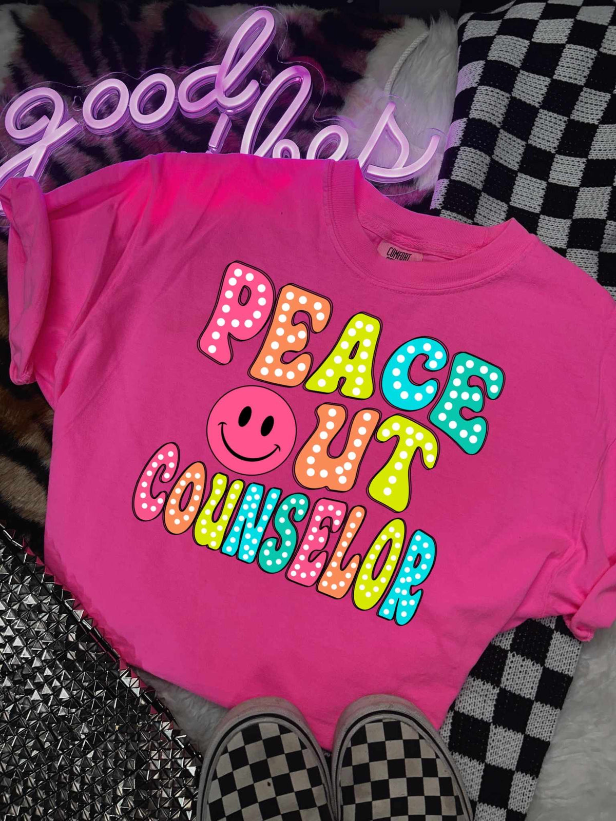 Peace out counselor 31860 DTF transfer