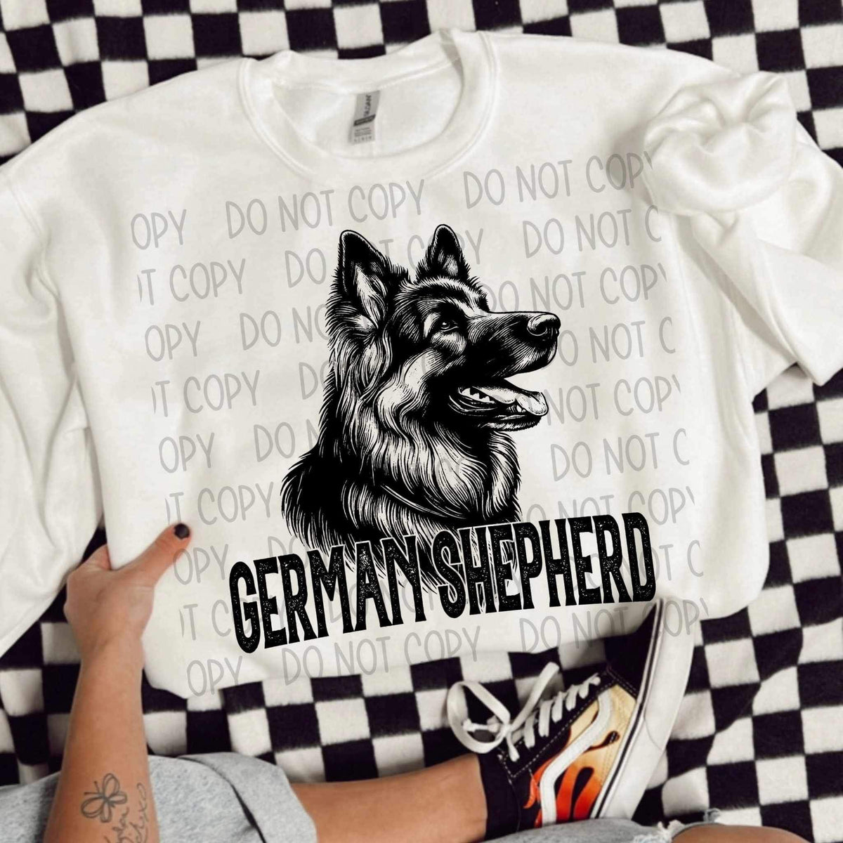 German shephard BLACK (SWD) 21444 DTF transfer