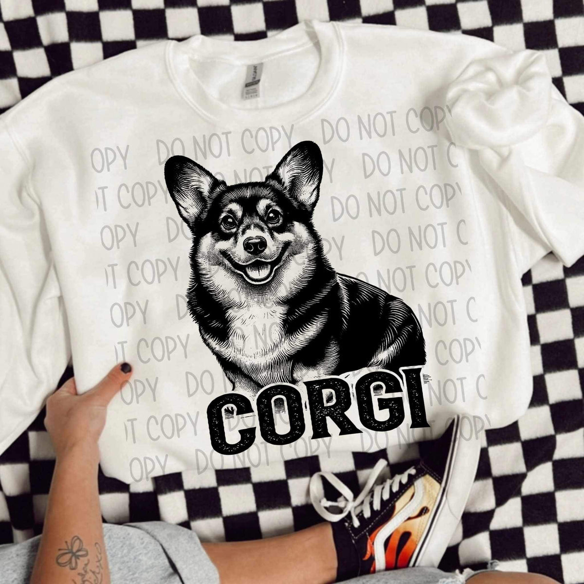 Corgi BLACK (SWD) 21436 DTF transfer