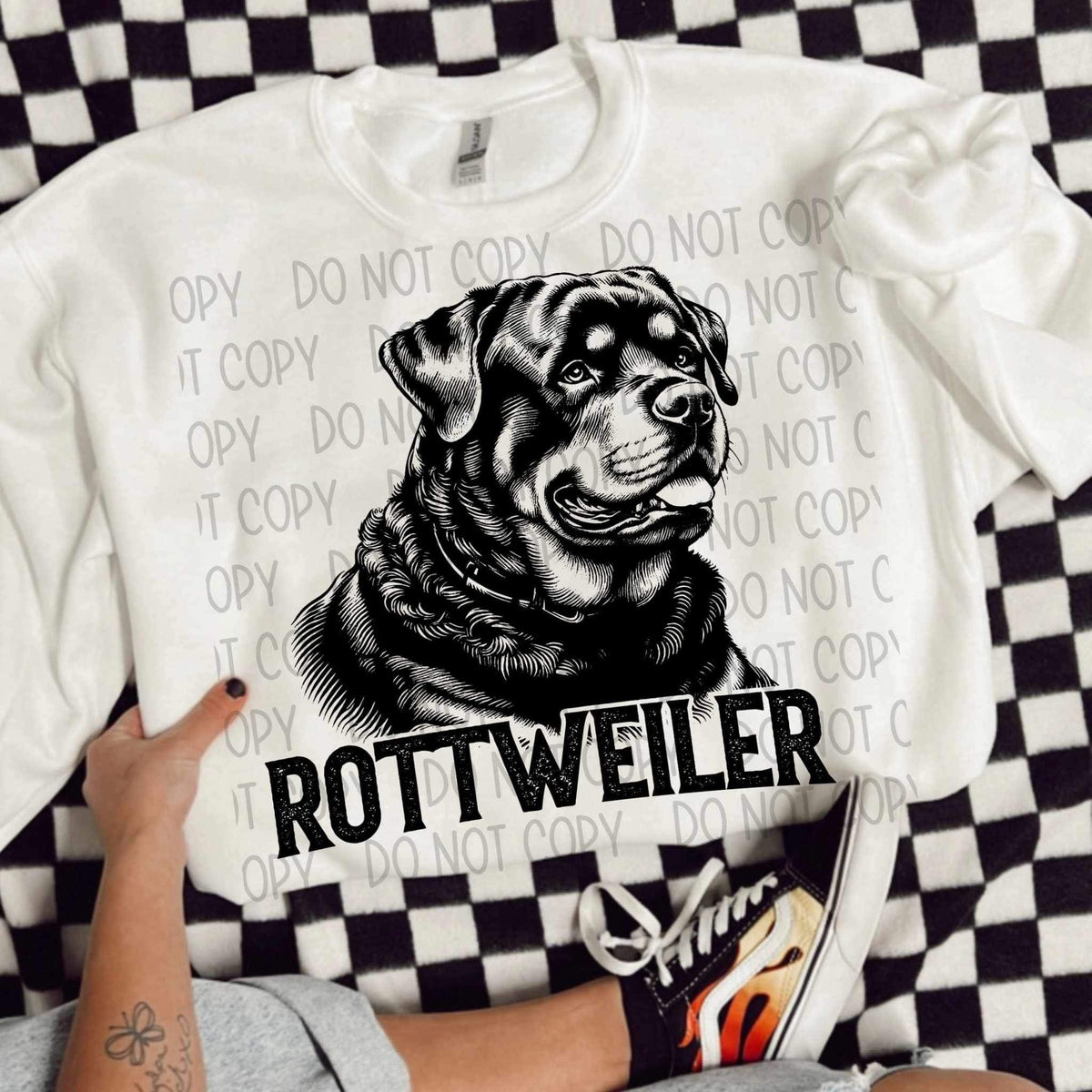 Rottweiler BLACK (SWD) 21433 DTF transfer