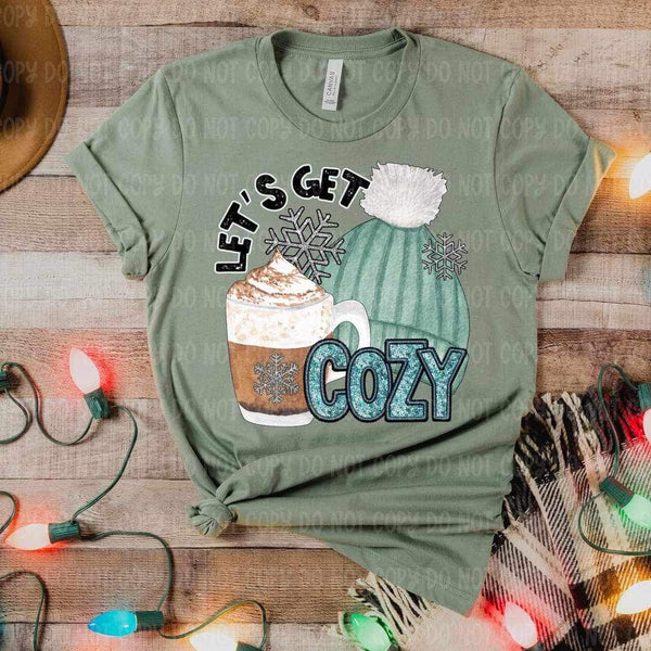 Lets get cozy (mug and beanie) 15988 DTF transfers